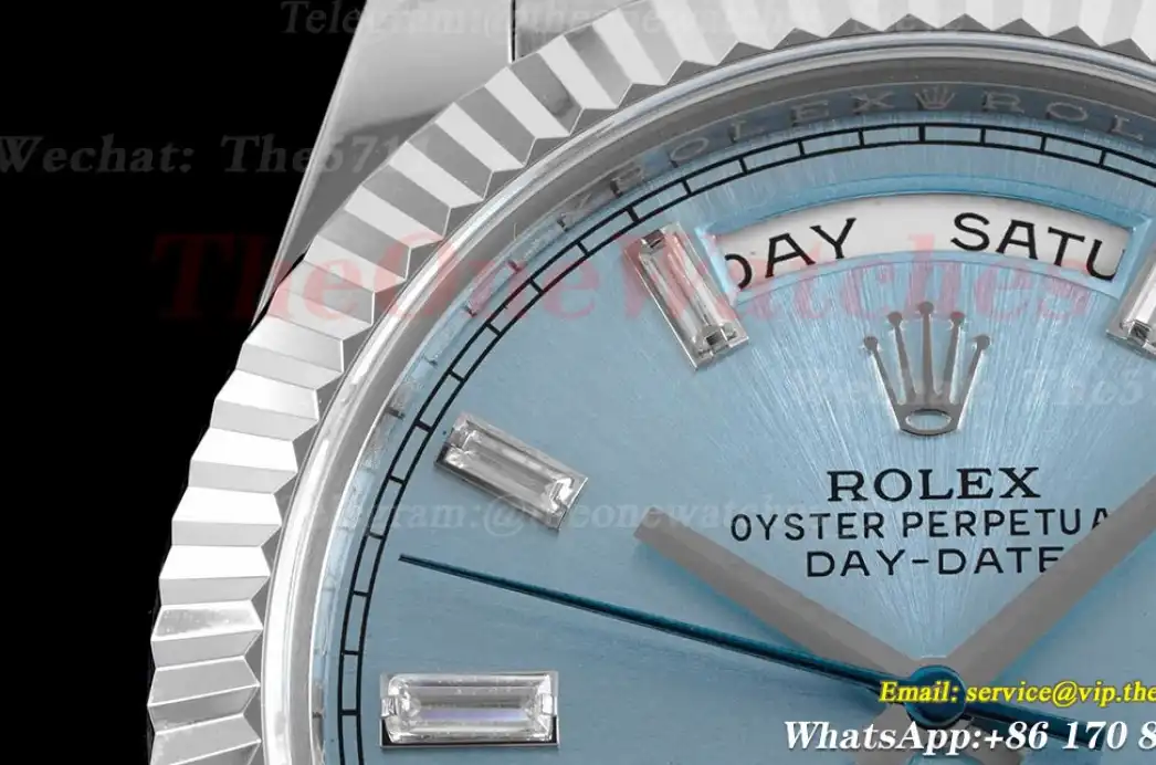 DayDate 228236 40mm SS SS Ice Blue Dial TWS A2836