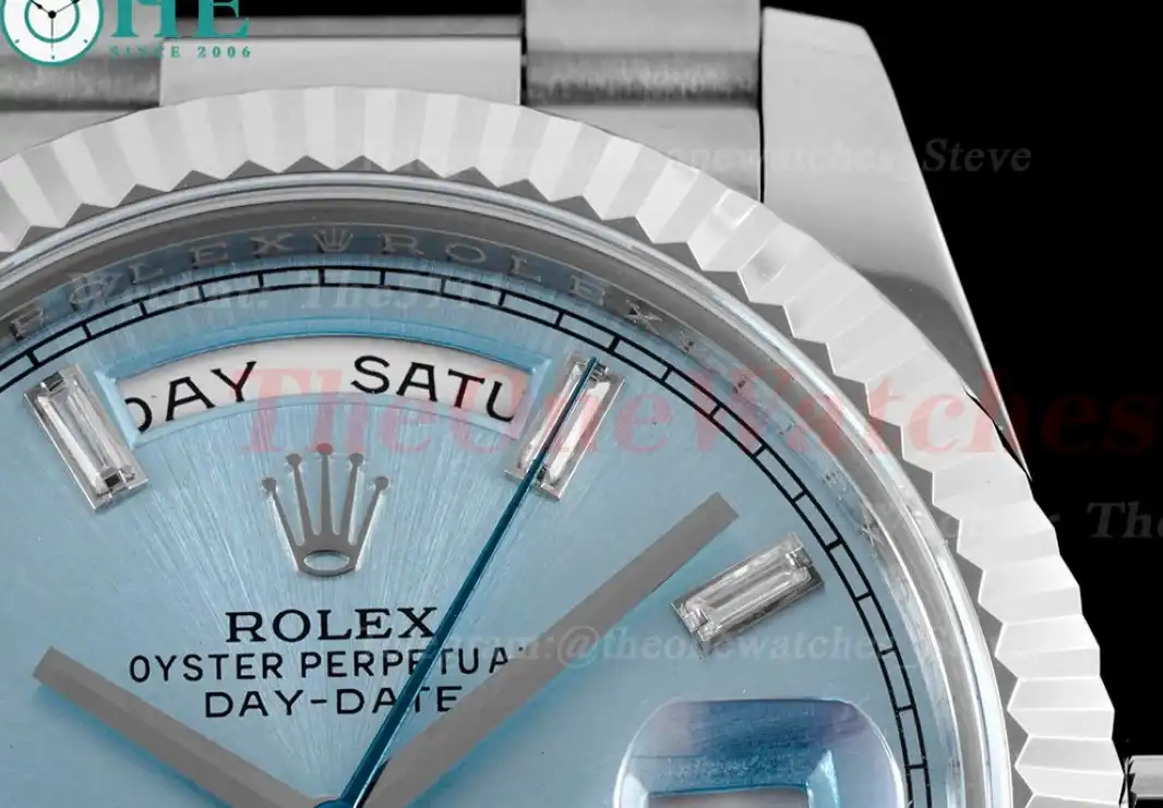 DayDate 228236 40mm SS SS Ice Blue Dial TWS A2836