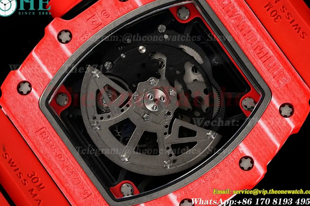 RM035 Carbon RU Red Red Sonic V2 Clone RMUL2