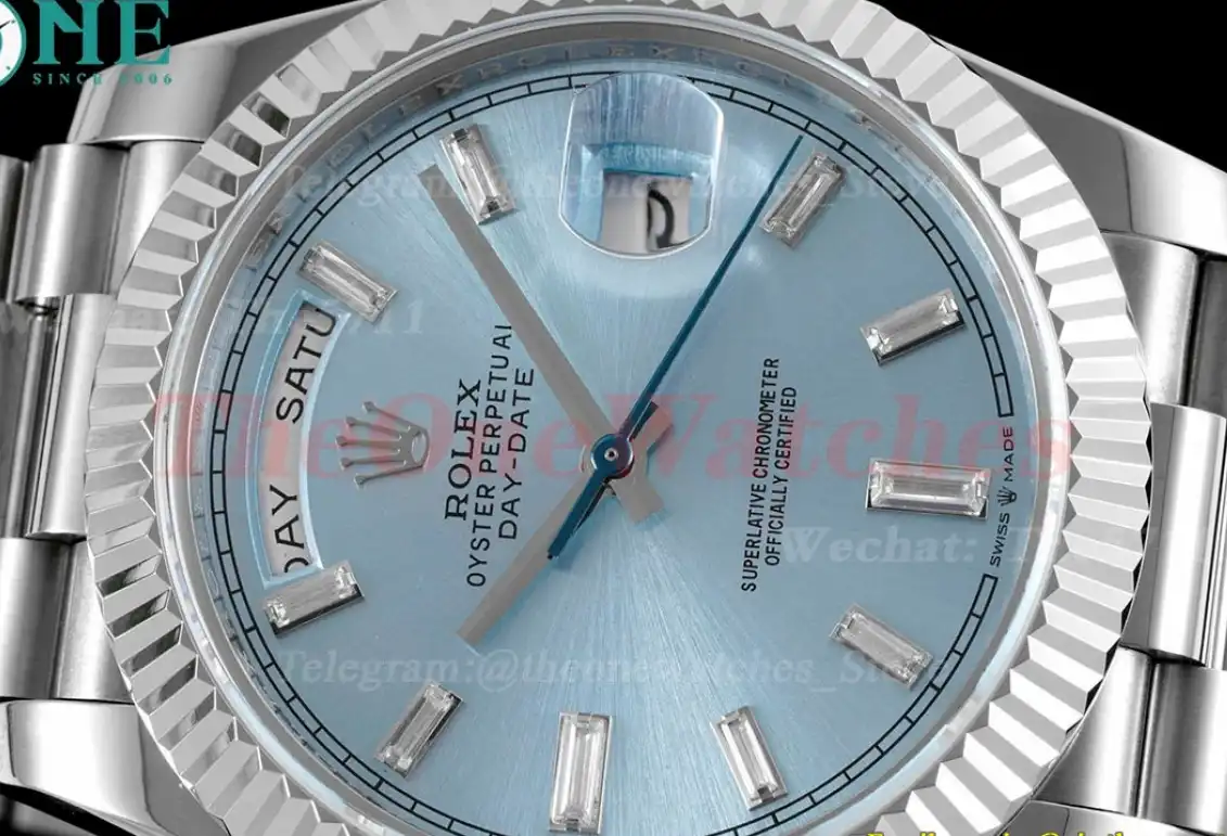 DayDate 228236 40mm SS SS Ice Blue Dial TWS A2836