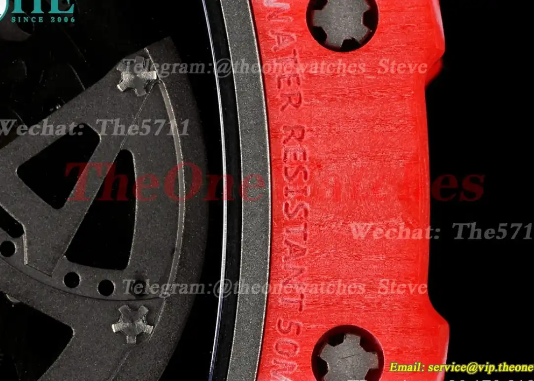 RM035 Carbon RU Red White Sonic V2 Clone RMUL2