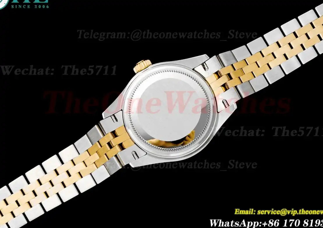 Datejust Ladies 28mm Dia YG SS White Dial TWS NH05