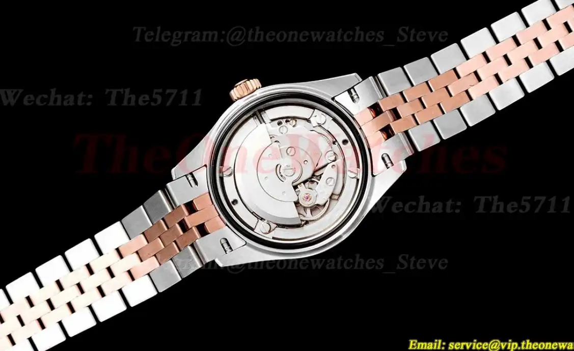 Datejust Ladies 28mm RG SS Grey Rmn TWS NH05