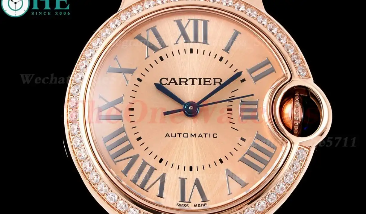 Ballon Bleu De Cartier 33mm Dia RG LE Gold Rmn AF NH05