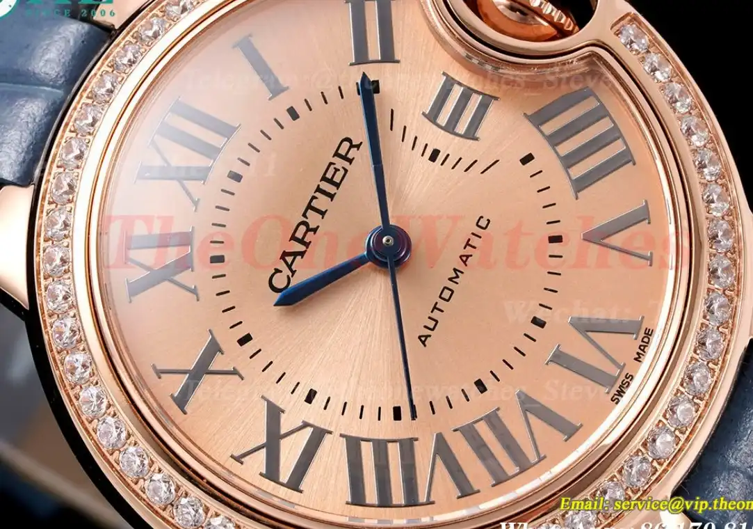 Ballon Bleu De Cartier 33mm Dia RG LE Gold Rmn AF NH05