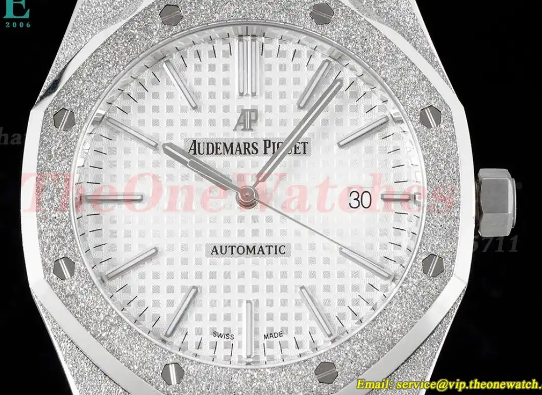 Royal Oak 15410 41mm SS White Textured Dial APSF SA3120 Super Clone