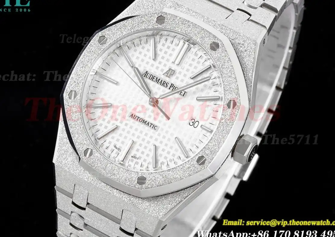 Royal Oak 15410 41mm SS White Textured Dial APSF SA3120 Super Clone