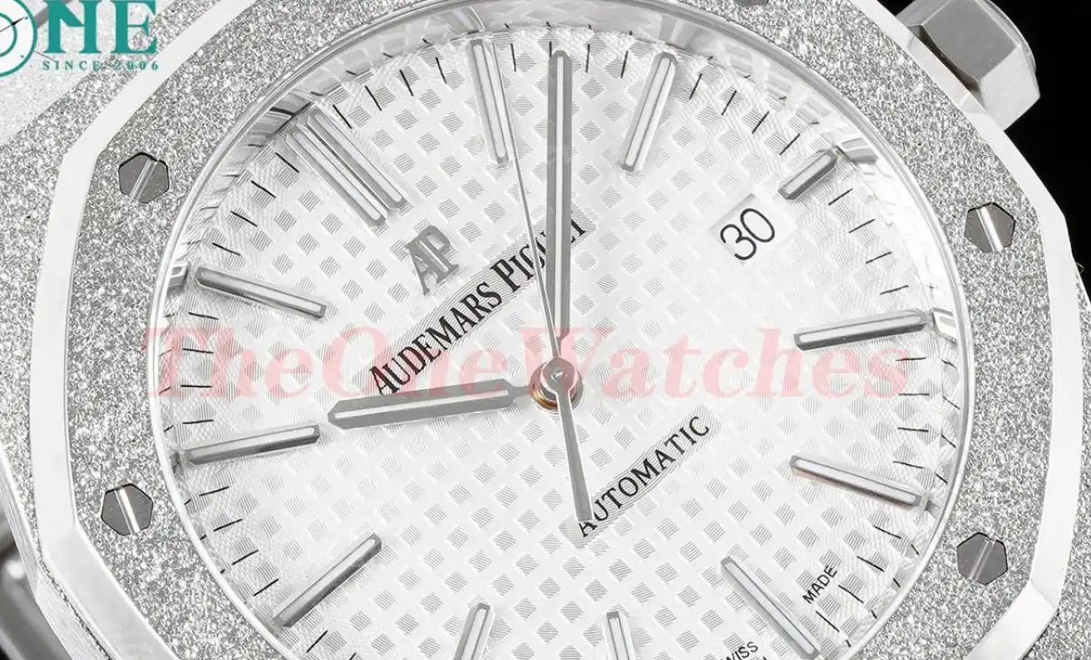 Royal Oak 15410 41mm SS White Textured Dial APSF SA3120 Super Clone