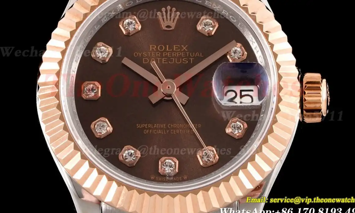 Datejust Ladies 28mm RG SS Brown Dial TWS NH05