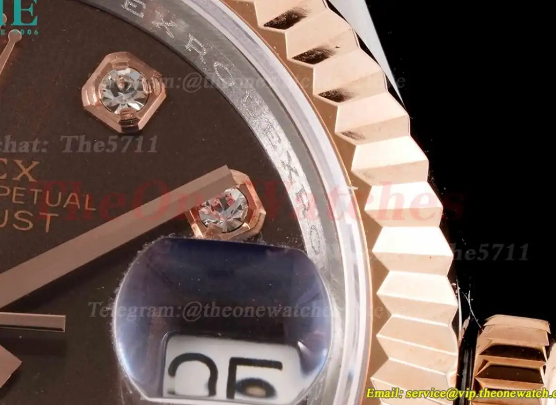 Datejust Ladies 28mm RG SS Brown Dial TWS NH05