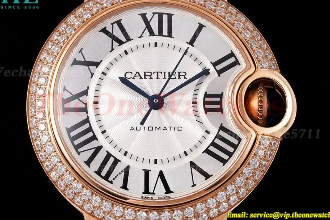 Ballon Bleu De Cartier 33mm Dia RG LE White Rmn AF NH05