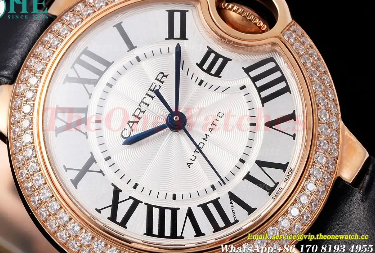 Ballon Bleu De Cartier 33mm Dia RG LE White Rmn AF NH05