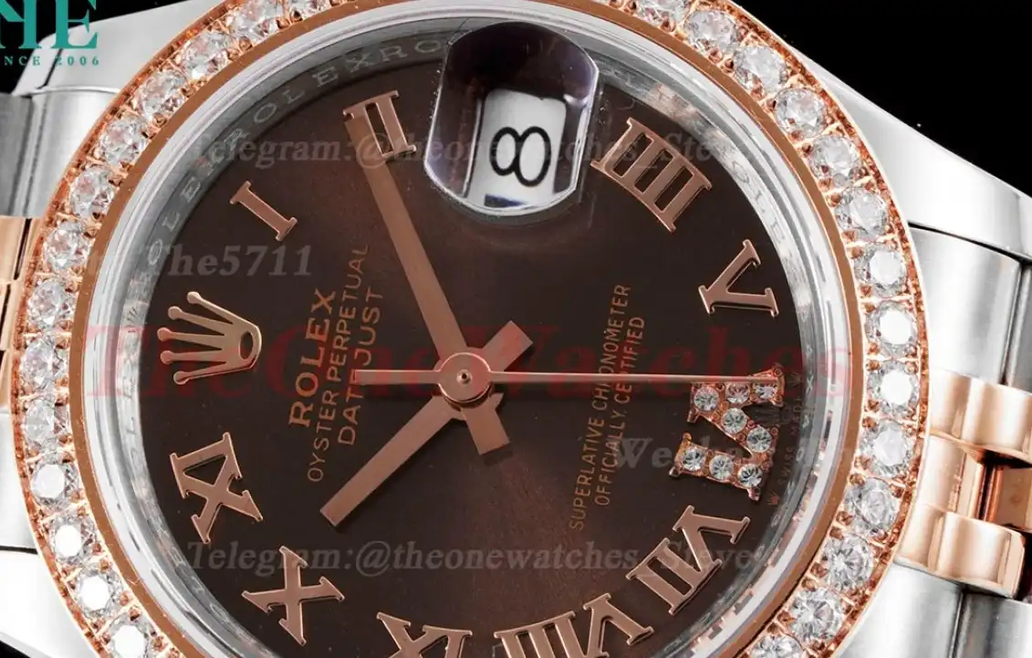 Datejust Ladies 28mm Dia RG SS Brown Dial TWS NH05