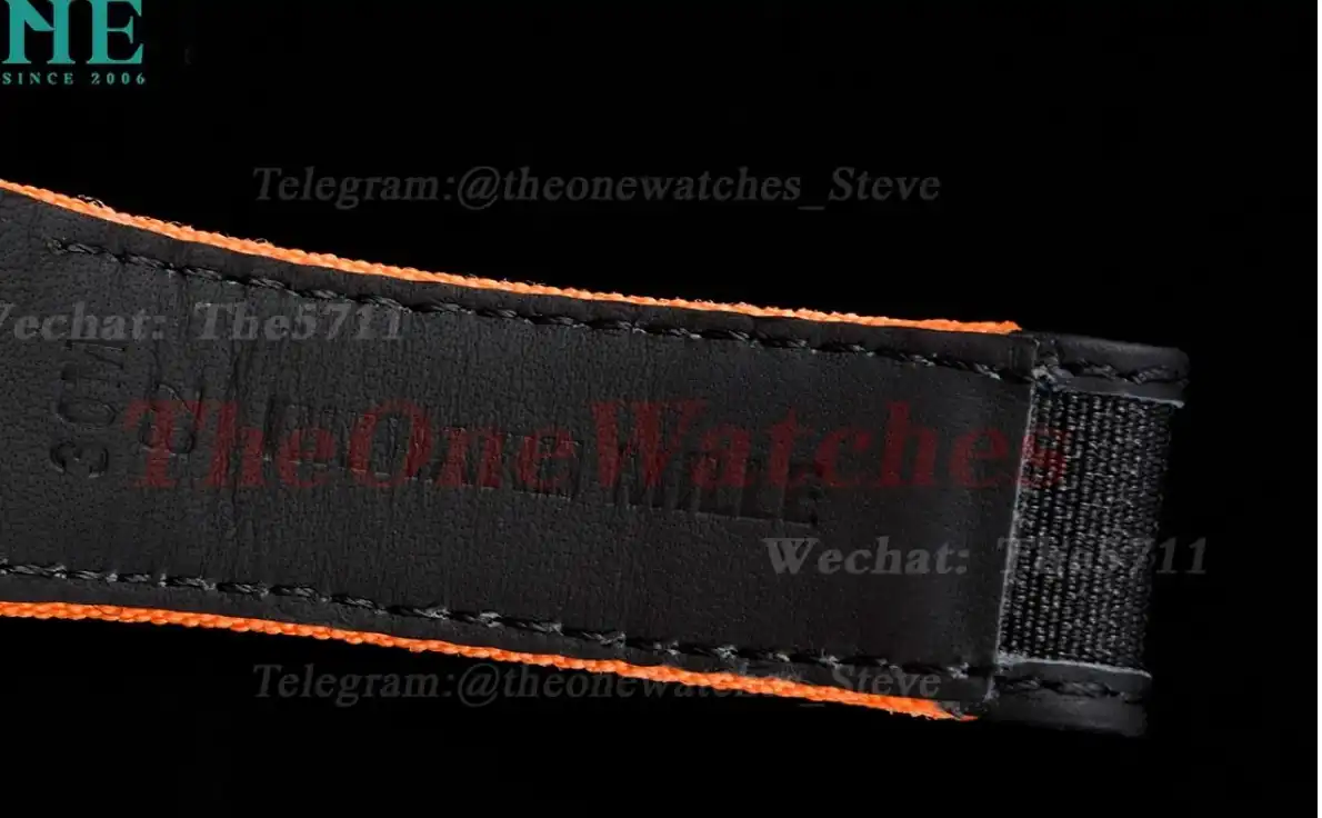 RM027-03 Rafael Nadal Carbon Case On Orange Nylon Strap Real Tourbillon RMF