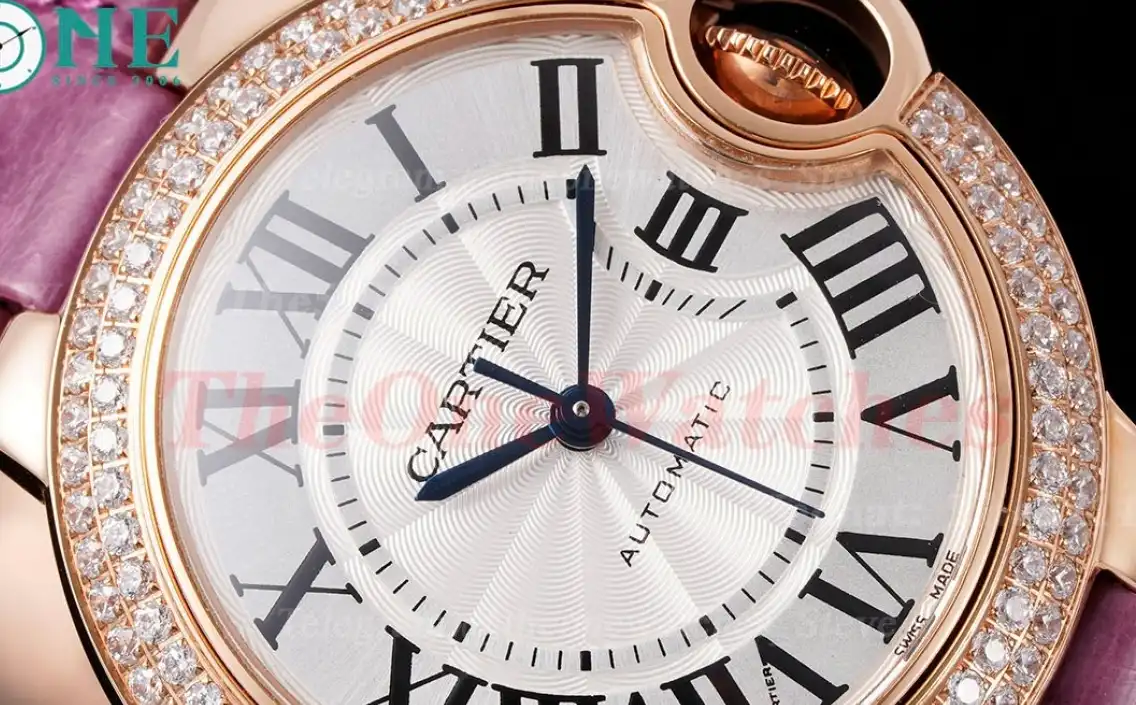 Ballon Bleu De Cartier 33mm Dia RG LE White Textured Dial AF NH05