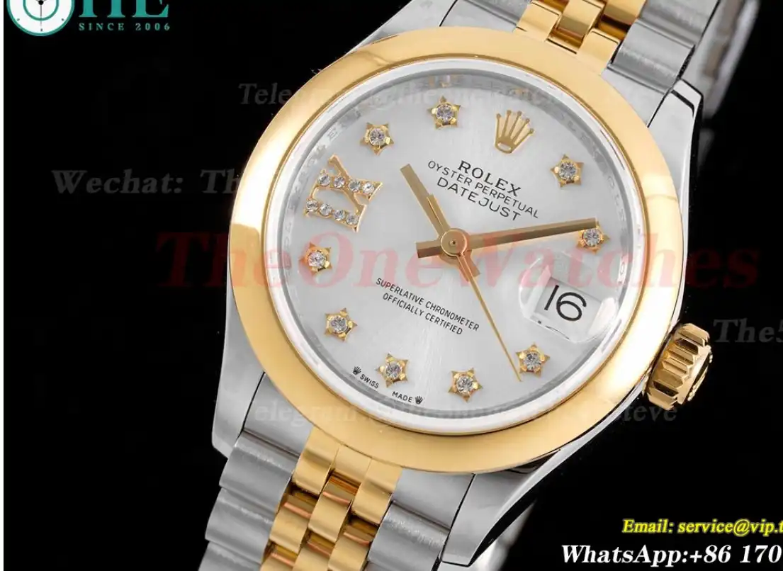 Datejust Ladies 28mm YG SS Silver Dial TWS NH05