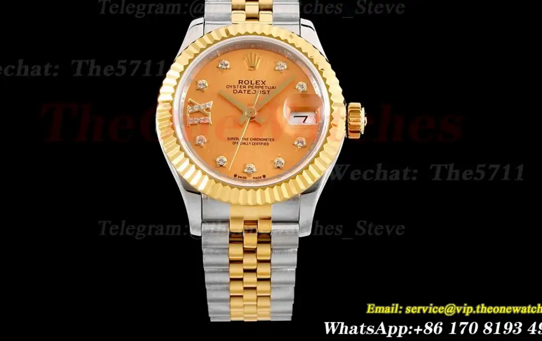 Datejust Ladies 28mm YG SS Rose Gold Dial TWS NH05