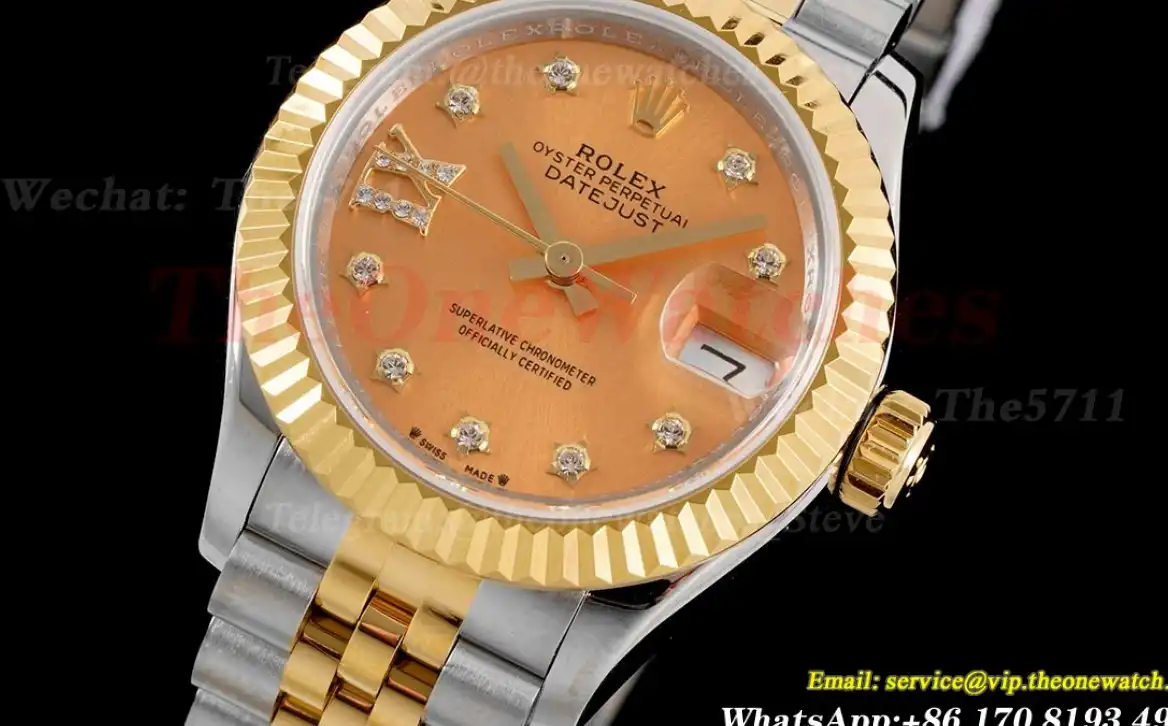 Datejust Ladies 28mm YG SS Rose Gold Dial TWS NH05