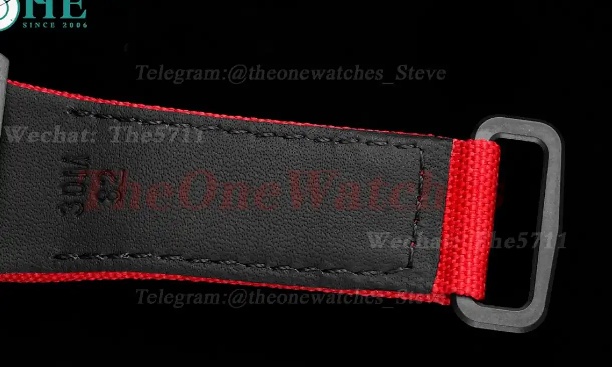 RM027-03 Rafael Nadal Carbon Case On Red Nylon Strap Real Tourbillon RMF