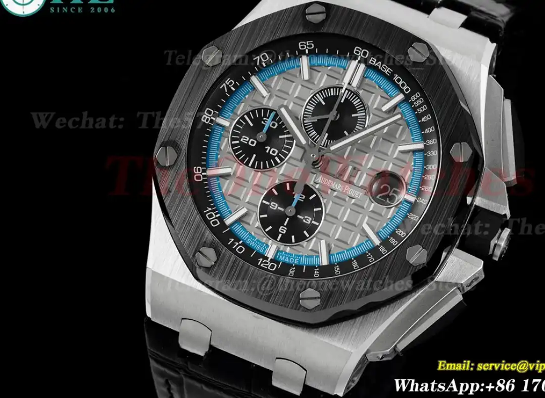 Royal Oak Offshore 44mm SS LE Grey Blue Stk RSF A3126