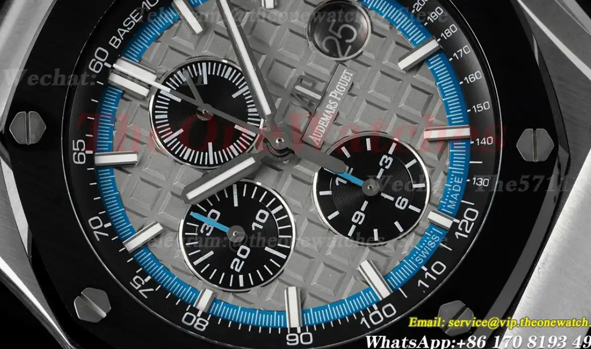 Royal Oak Offshore 44mm SS LE Grey Blue Stk RSF A3126