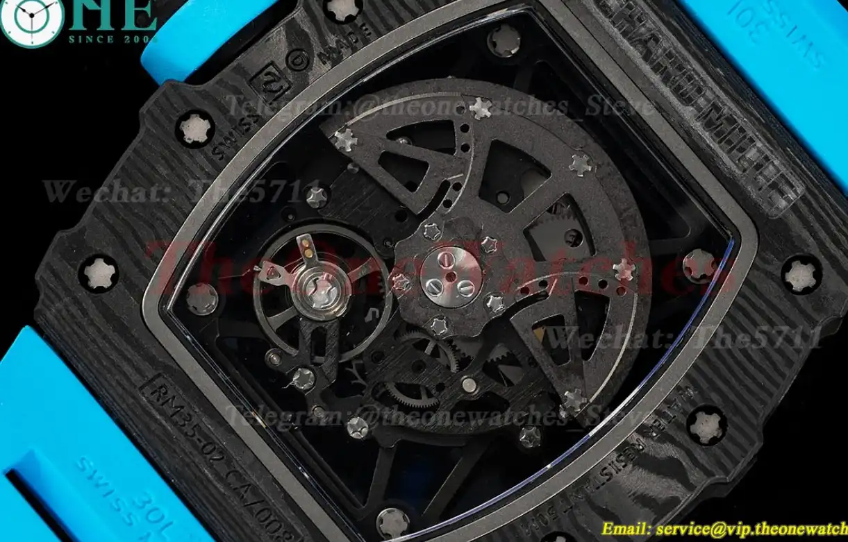 RM035 Carbon RU Black Blue Sonic V2 Clone RMUL2