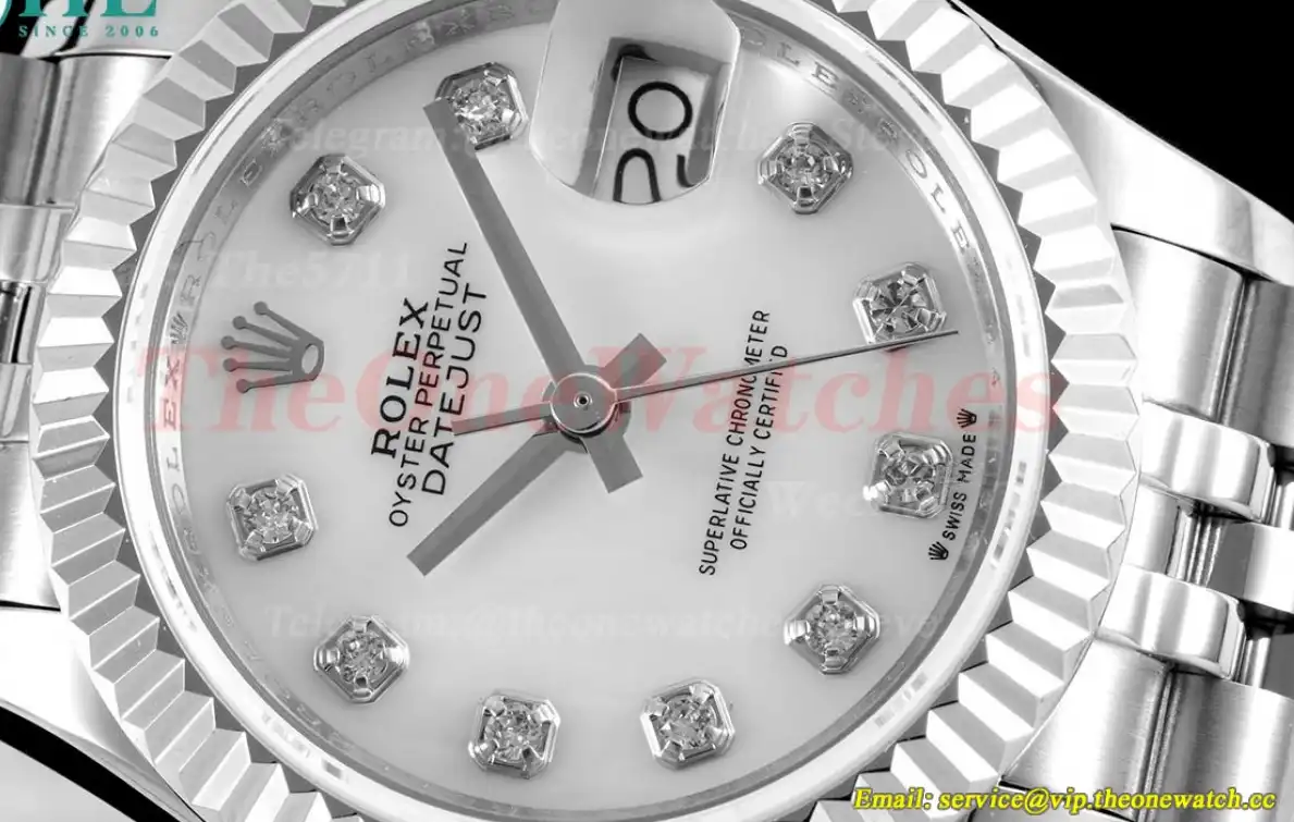 Datejust Ladies 28mm SS SS White Dia TWS NH05