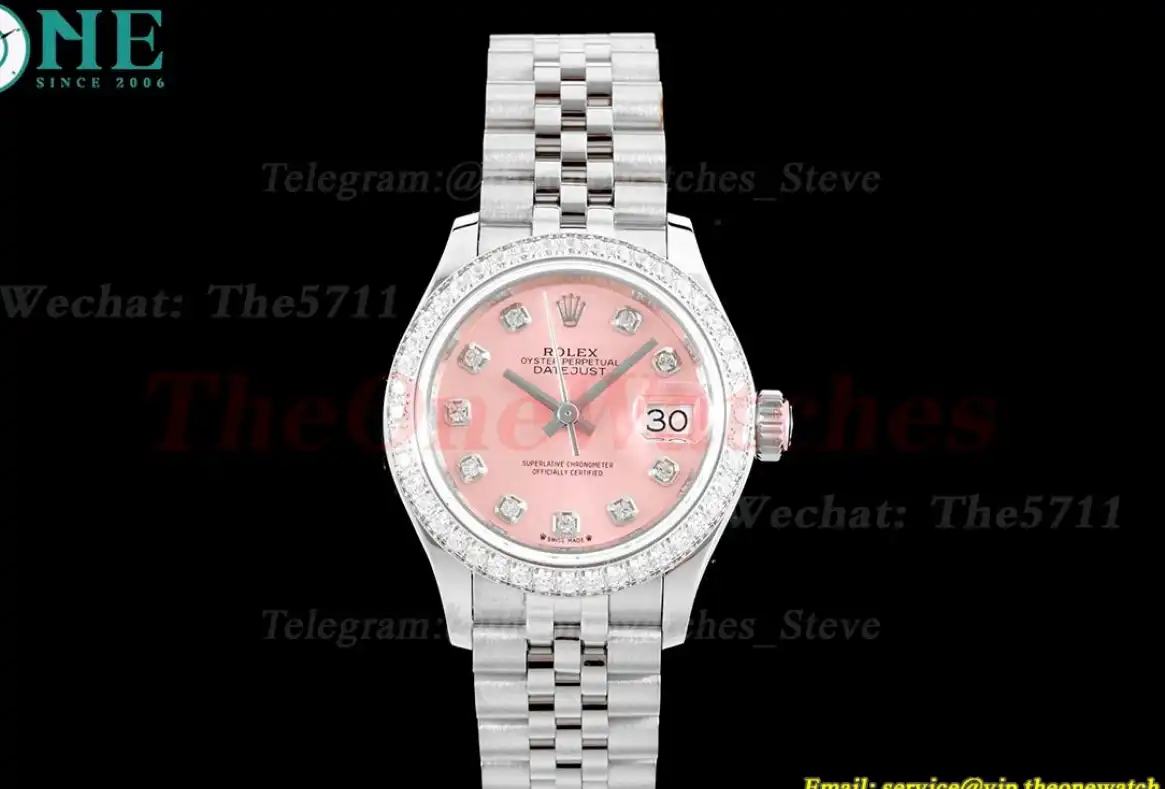 Datejust Ladies 28mm Dia SS SS Pink Dia TWS NH05