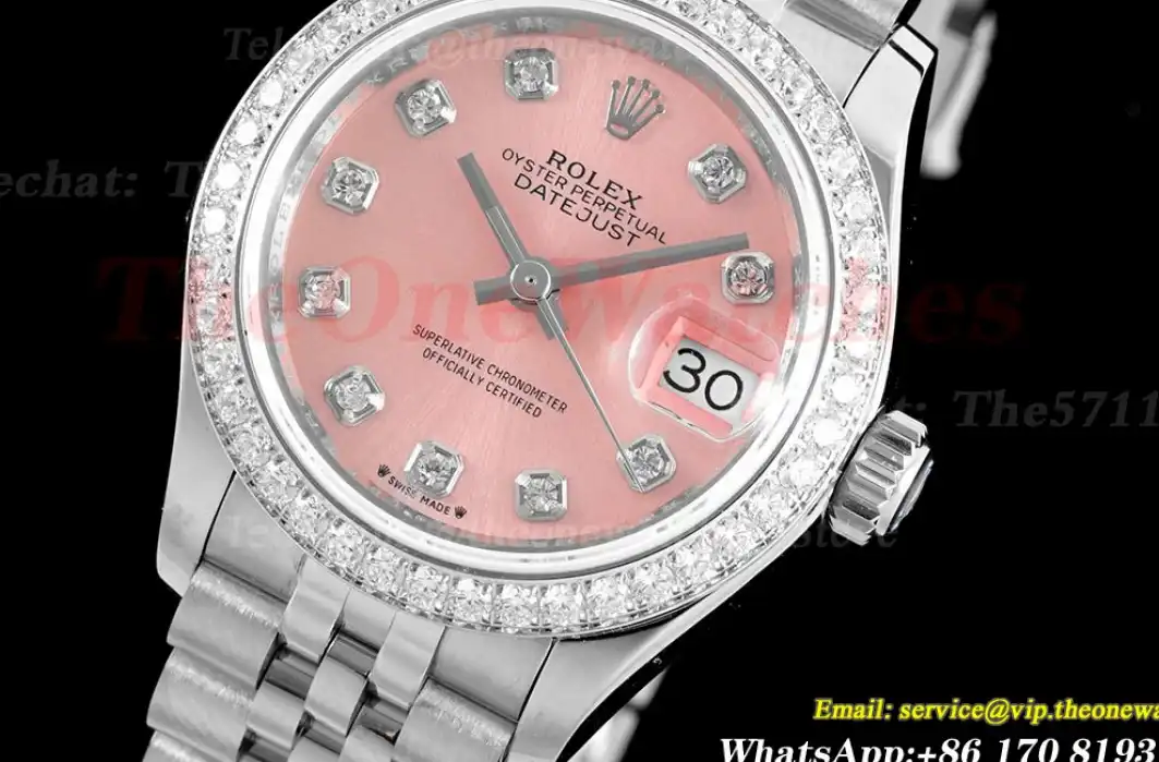 Datejust Ladies 28mm Dia SS SS Pink Dia TWS NH05