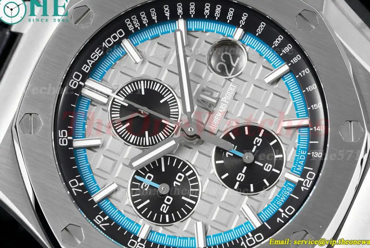 Royal Oak Offshore 44mm SS LE Grey Blue Stk RSF A3126