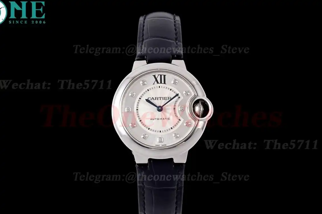 Ballon Bleu De Cartier 33mm SS LE White Dia AF NH05