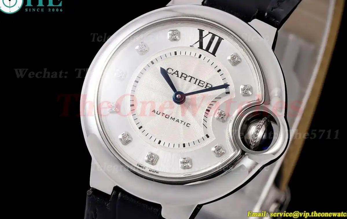 Ballon Bleu De Cartier 33mm SS LE White Dia AF NH05