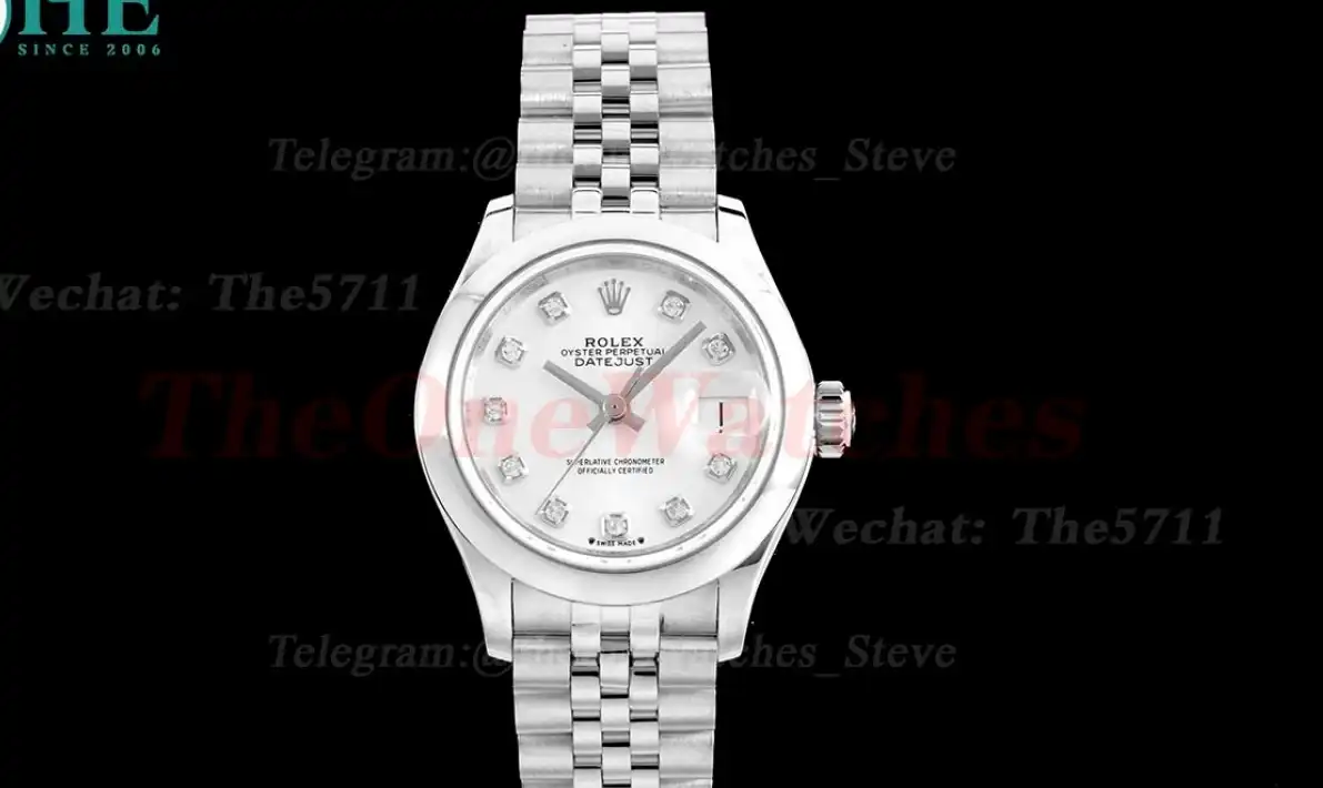 Datejust Ladies 28mm SS SS Silver Dia TWS NH05