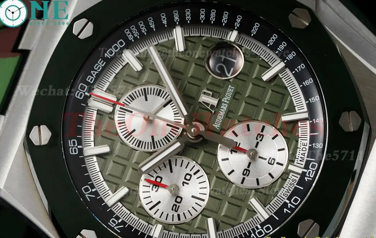 Royal Oak Offshore 44mm SS LE Green Blue Stk RSF A3126