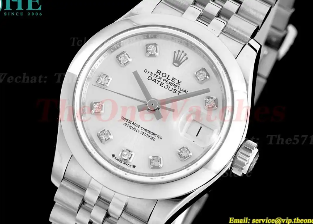 Datejust Ladies 28mm SS SS Silver Dia TWS NH05