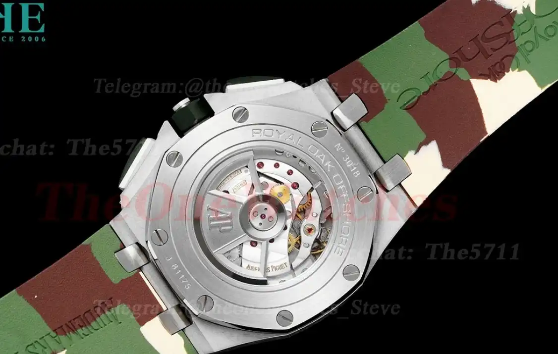 Royal Oak Offshore 44mm SS LE Green Blue Stk RSF A3126