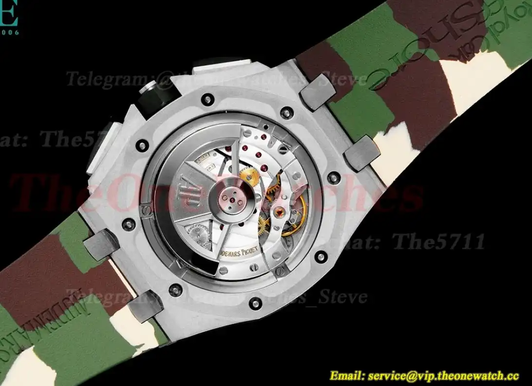 Royal Oak Offshore 44mm SS LE Green Blue Stk RSF A3126