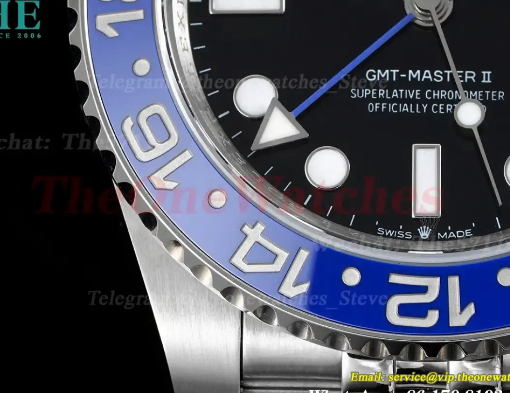 GMT Master II 126710 BLNR black Blue Ceramic 904L Jubilee GMF SA3285