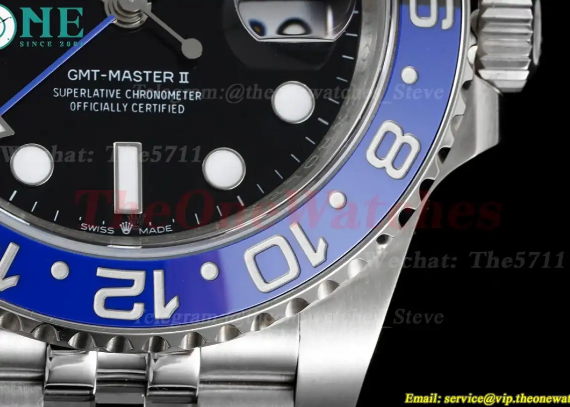 GMT Master II 126710 BLNR black Blue Ceramic 904L Jubilee GMF SA3285