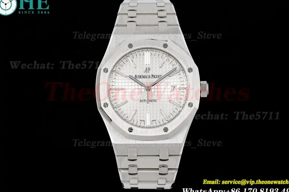 Royal Oak 15400 SS SS White ZF V2 A3120 Super Clone