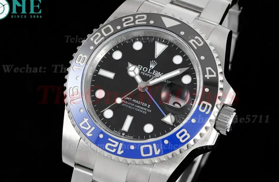 GMT Master II 126710 BLNR Black Blue Ceramic 904L Oyster GMF V5 VR3186