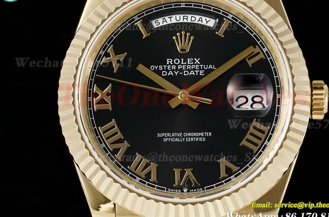 DayDate 228238 40mm YG YG Black Rmn JDF V4 VR3255 (Gain Weight)