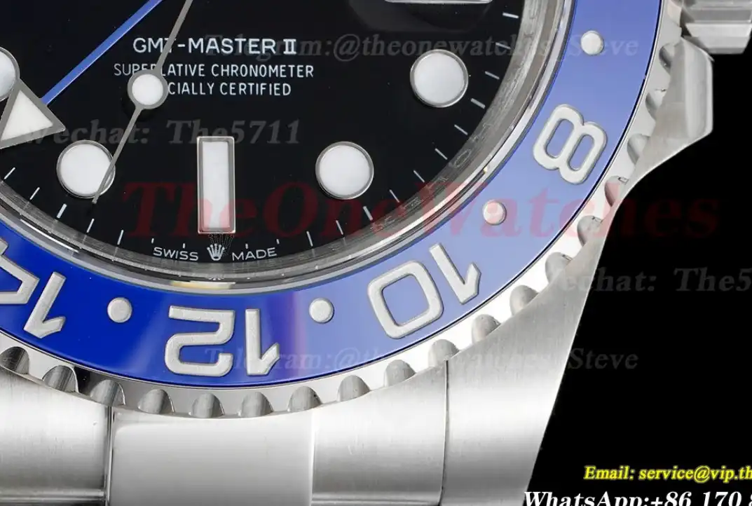 GMT Master II 126710 BLNR Black Blue Ceramic 904L Oyster GMF V5 VR3186