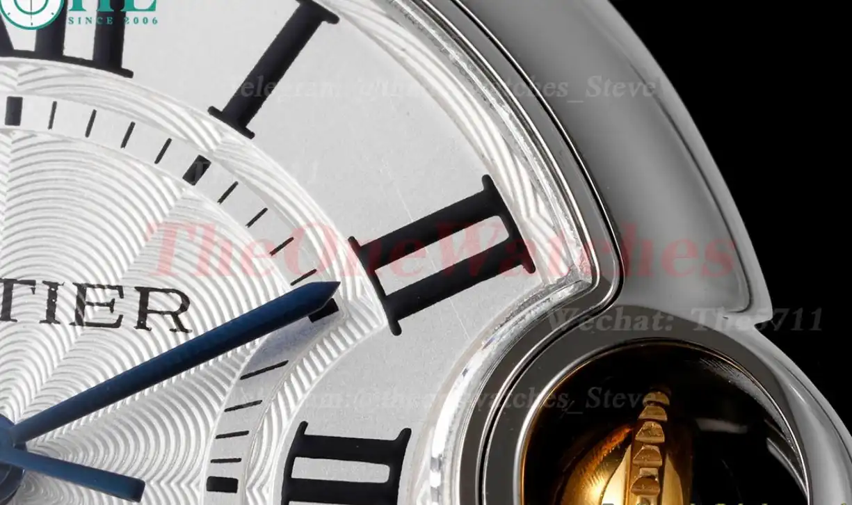 Ballon Bleu De Cartier 33mm YG SS White Rmn AF NH05