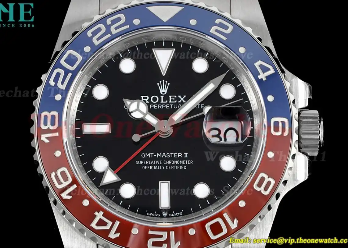 GMT Master II 126710 Pepsi Red Blue Ceramic 904L Oyster GMF V5 VR3186