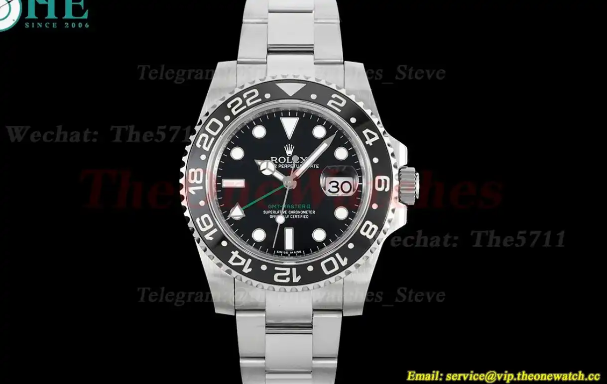 GMT Master II 116710LN Black Ceramic 904L Oyster GMF V5 VR3186