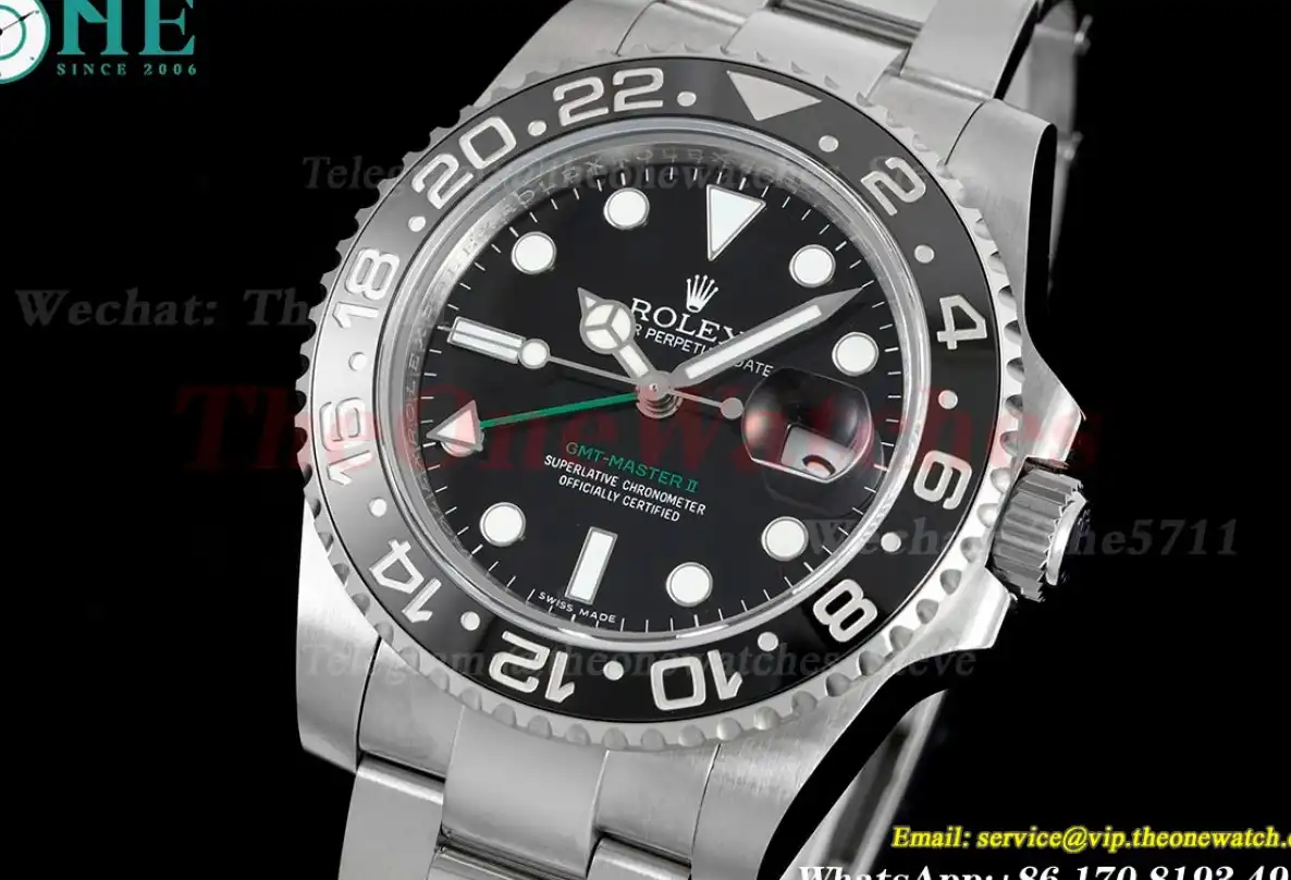 GMT Master II 116710LN Black Ceramic 904L Oyster GMF V5 VR3186