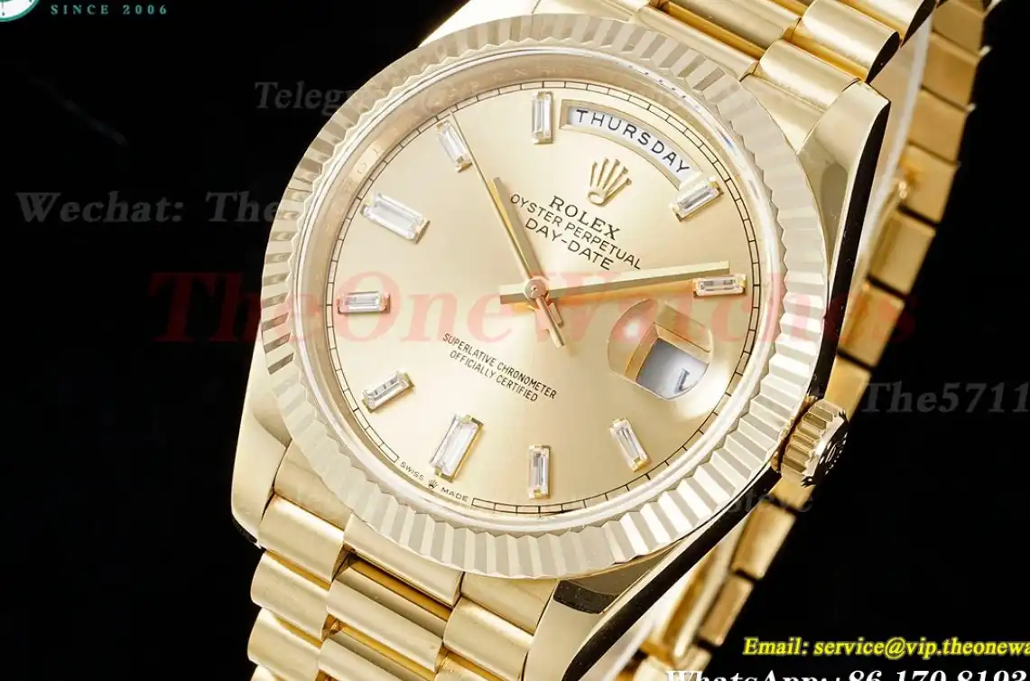 DayDate 228238 40mm YG YG Yellow Gold Dia JDF V4 VR3255 (Gain Weight)