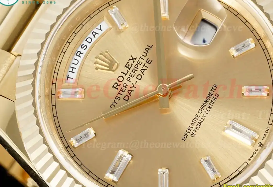 DayDate 228238 40mm YG YG Yellow Gold Dia JDF V4 VR3255 (Gain Weight)