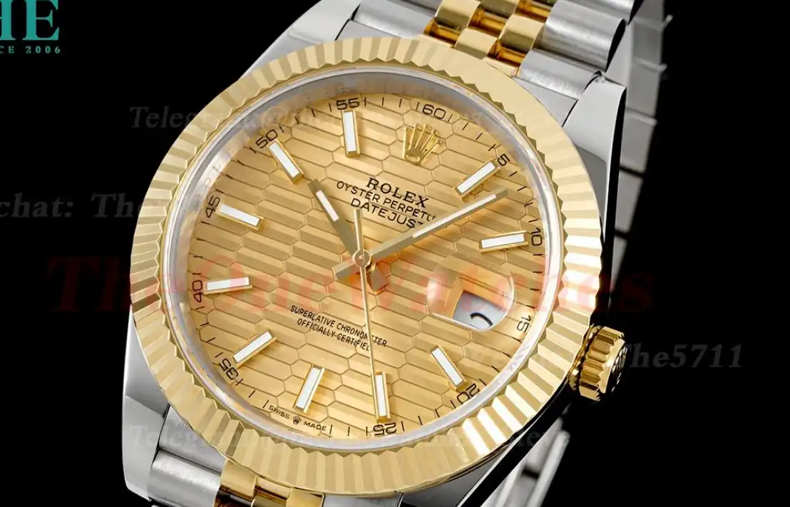 Datejust 126333 41mm Gold Textured Dial SS YG GMF VR3235